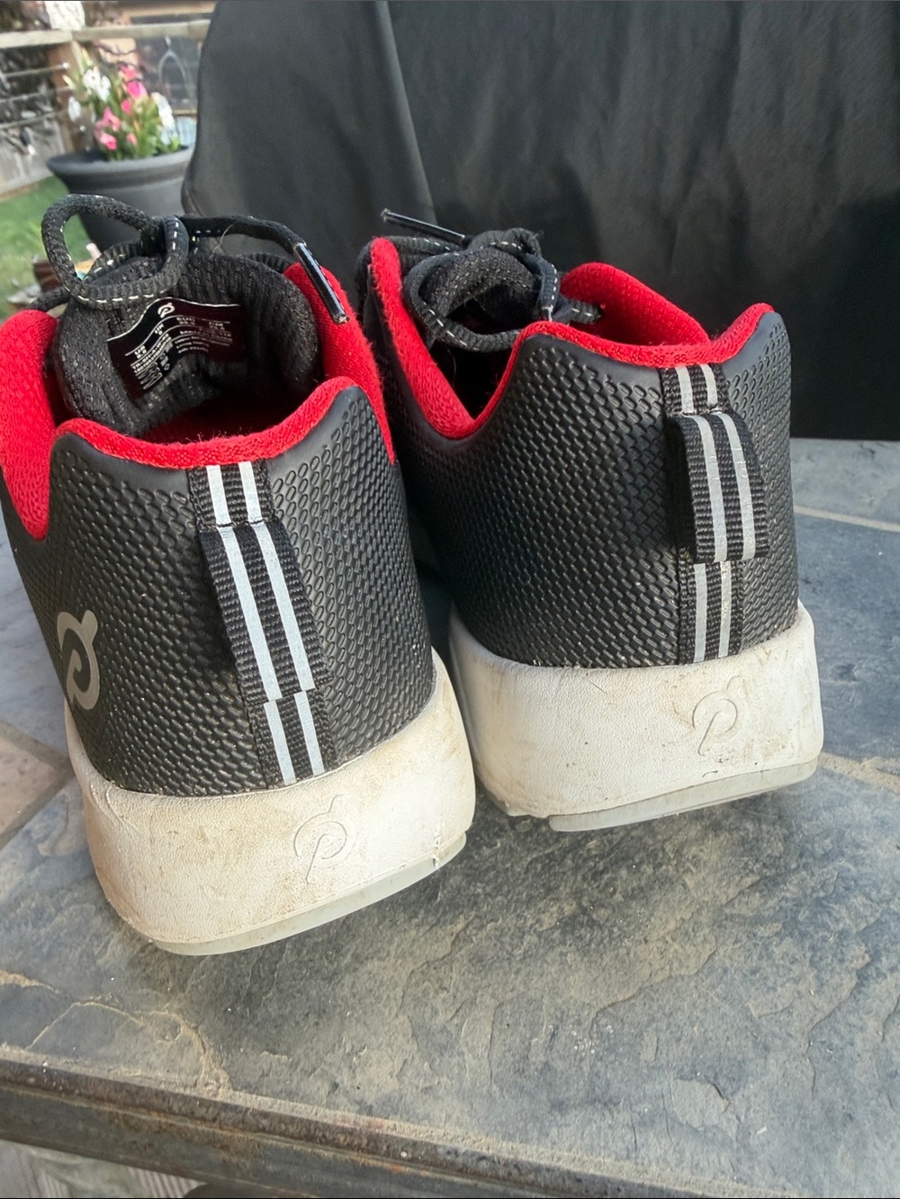 Peloton Black and Red Low-Profile Training Sneakers - Picture 6 of 7